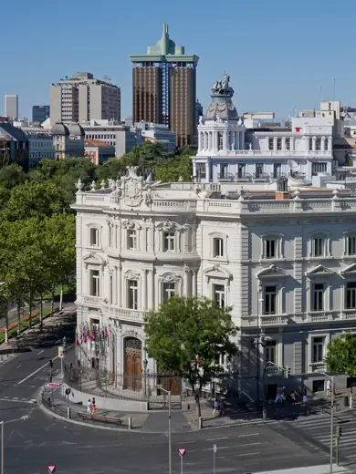 Photo 2: Exterior · Palace of Linares, Recoletos promenade and Colón Towers, Madrid, Spain
