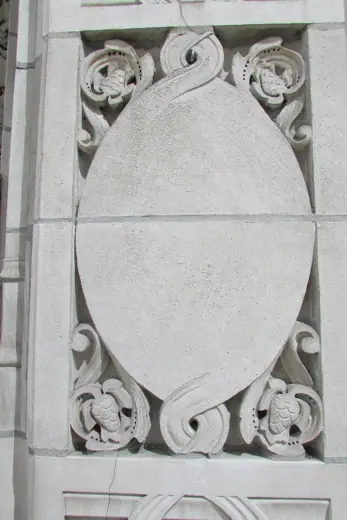 Photo 6: Detail · Detailed stone work on the Tribune Tower, North Michigan Ave, Chicago, Illinois