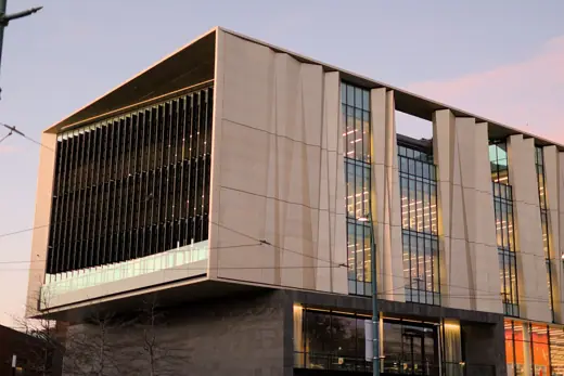 Photo 2: Exterior · Tūranga taken walking over to the Wikicon opening dinner