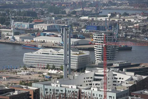 Photo 5: Context · Hamburg , Blick aus dem Fesselballon Highflyer, Unileverhaus