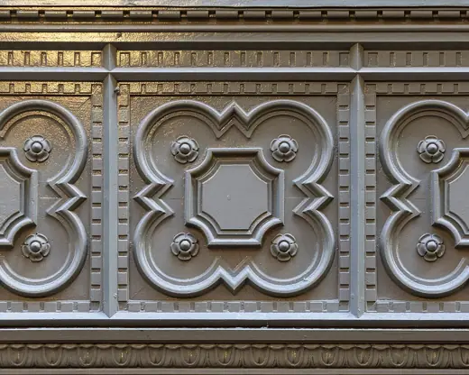 Photo 5: Interior · Union Station, Toronto, Ontario, 2025-08-25; detail of panel over entry to Via Rail Hall