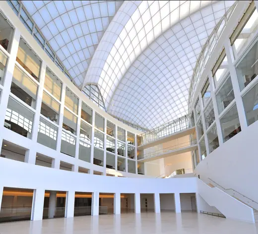 Photo 5: Interior · View of the Ansary Peace Dove from the Great Hall