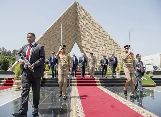 Photo 4: Exterior · Secretary of Defense Jim Mattis and Egyptian Maj