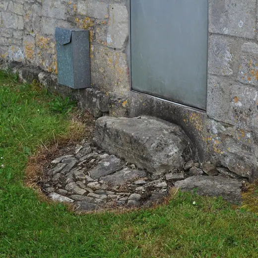 Photo 3: Detail · upper lawn or solar pavilion, architects' own weekend house, 1959-1962
