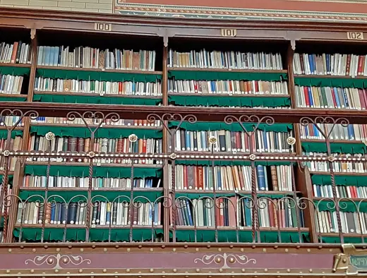 Photo 6: Interior · Bookshelves in bibliothek of Van Gogh Museum , Amsterdam