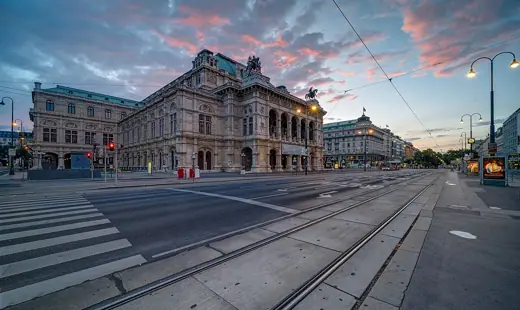 Photo 2: Exterior · Vienna State Opera at dawn, Austria
