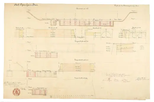Photo 8: Plan · Plan zum Wiener Hof-Opernhausbau, Wien, 16