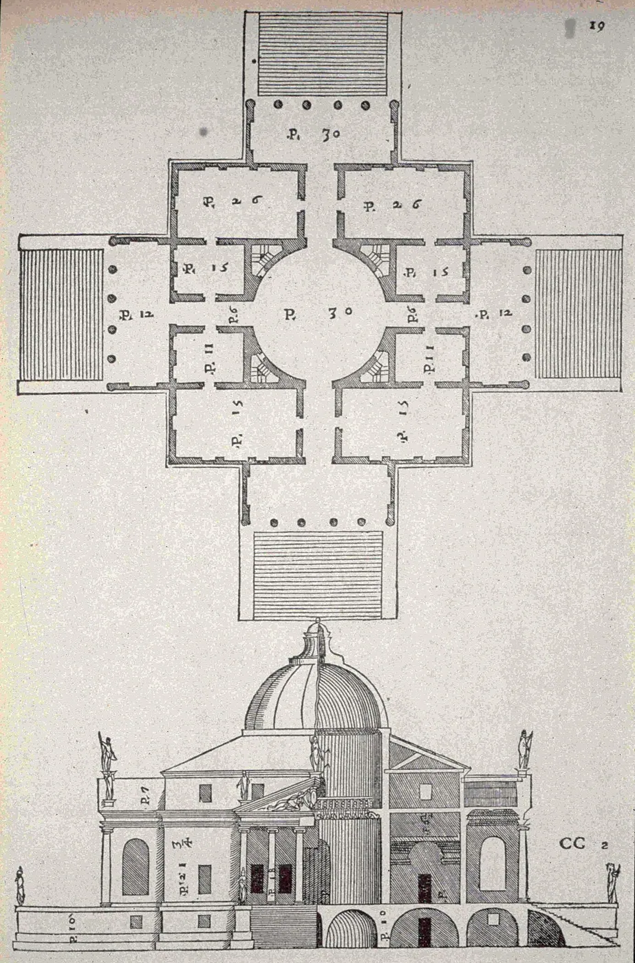 Villa La Rotonda: Drawing