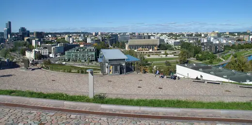 Photo 4: Exterior · Vaizdas nuo Gedimino kalno į Vilniaus sporto rūmų pusę 2025 m