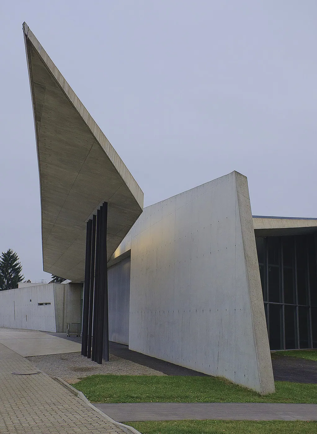 Vitra Fire Station: Exterior · Fire station by Zaha Hadid, Vitra Campus, Weil am Rhein, Germany