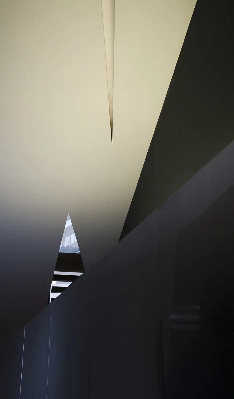 Vitra Fire Station: Detail · Interior of the Vitra fire station by Zaha Hadid, Weil am Rhein, Germany