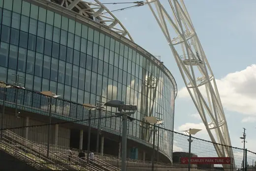Photo 6: Exterior · View of a section of Wembley Stadium from Perimeter Way
