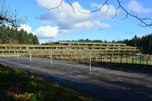 Photo 1: Exterior · South façade, former Weyerhaeuser Corporate Headquarters, Federal Way, Washington, U.S