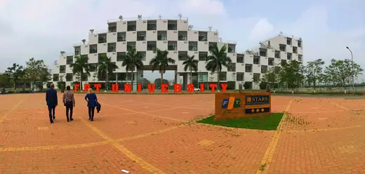 Photo 3: Exterior · The FPT University administration building in Vietnam with green façade designed by Vo Trong Nghia Architects