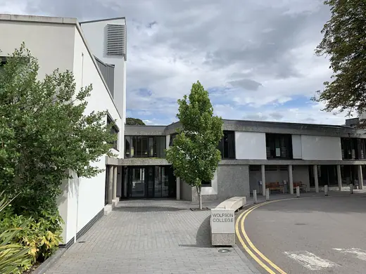 Photo 2: Exterior · Entrance of Wolfson College, Oxford