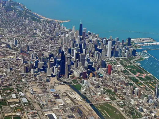 Photo 6: Interior · Seen from a commercial flight over Chicago