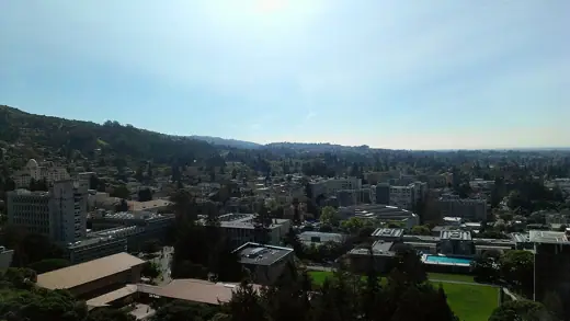 Photo 4: Interior · UC Berkeley Campus - view from Sather Tower of Wurster Hall, Unit 1 and Unit 2 dorms, Hearst Gym