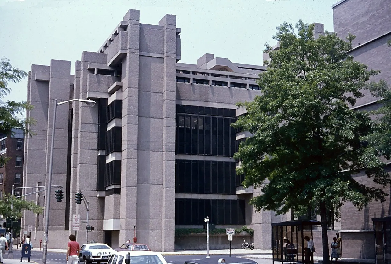 Yale Art and Architecture Building: Exterior · Yale Art and Architecture Building (later named Rudoph Hall) in New Haven, South