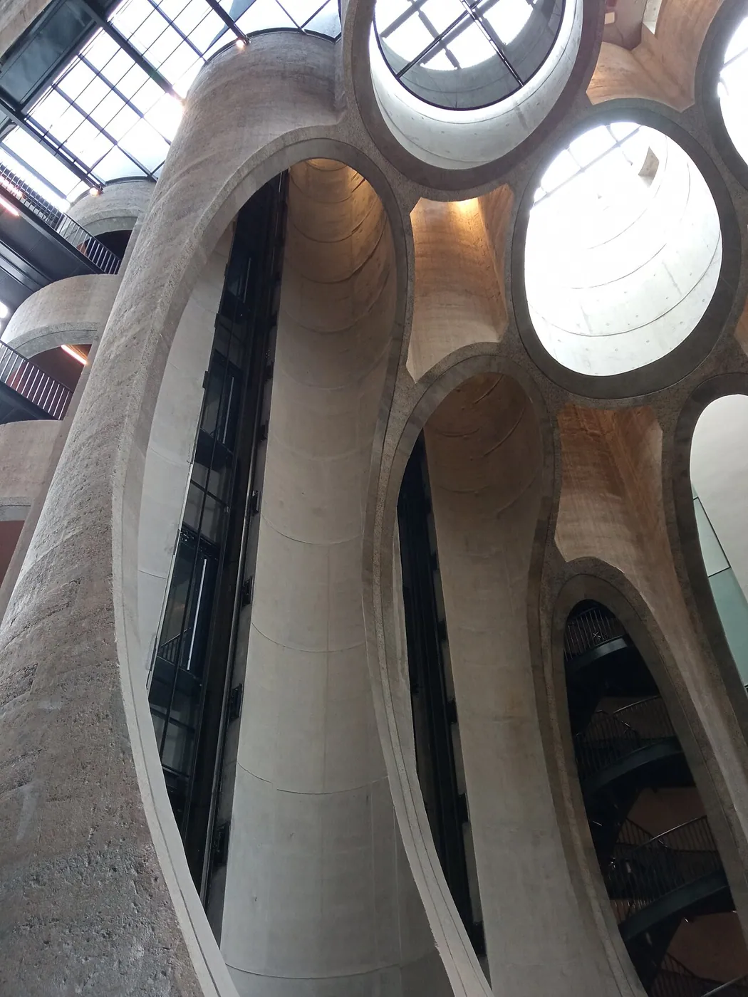 Zeitz MOCAA: Interior · Cross-section of the shafts inside Zeitz MOCAA - Museum of Contermporary Art Africa