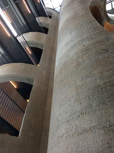 Photo 6: Interior · Looking up at the corridors leading from the shafts of the Zeitz MOCAA - Museum of Contermporary Art Africa